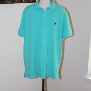 American Eagle, teal classic fit polo shirt